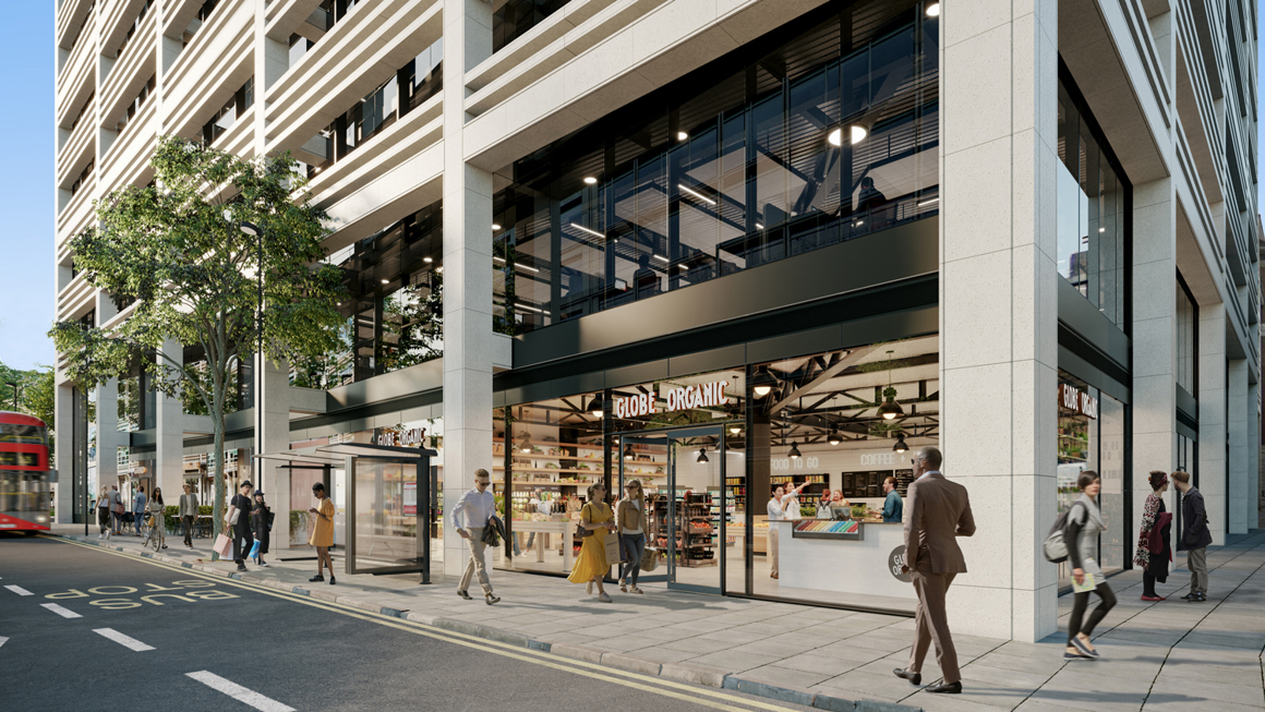 50 Finsbury Square Retail Exterior